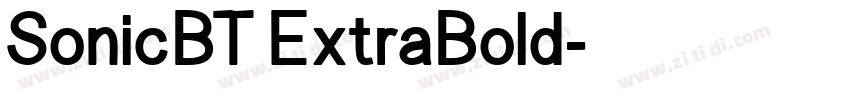 SonicBT ExtraBold字体转换